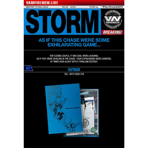 KPOP HEAVEN Enhypen The Sin Vanish Storm Ver out box showcases premium packaging for shelves.