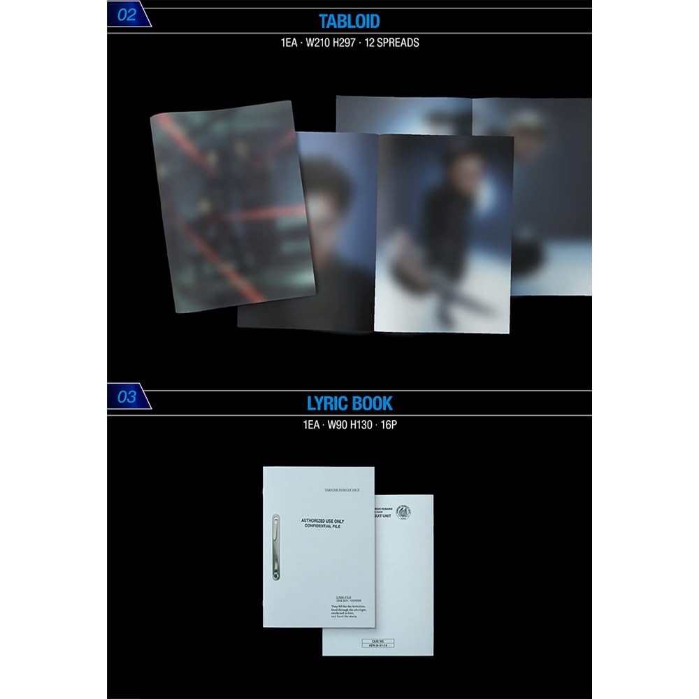 KPOP HEAVEN Enhypen The Sin Vanish Storm Ver tabloid features glossy pages for fans.