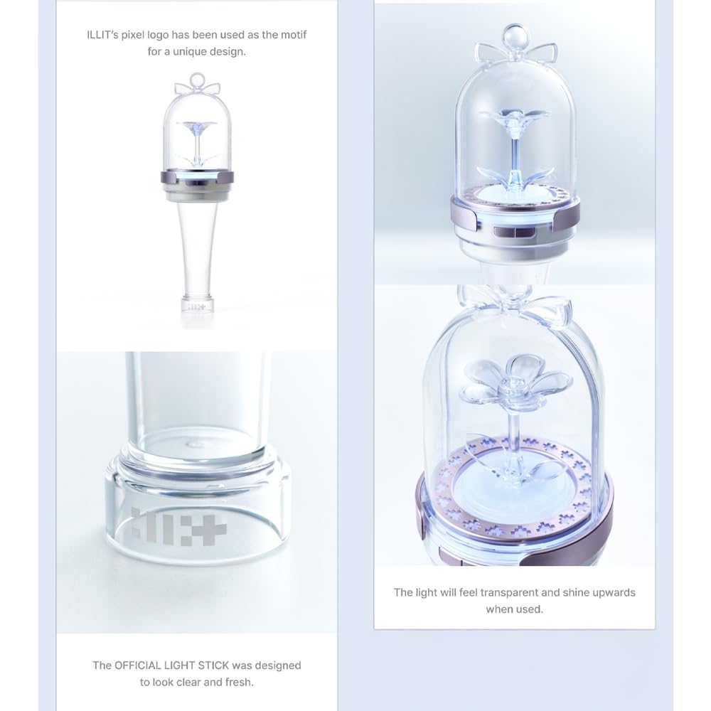 KPOP HEAVEN Illit dust bag protects the lightstick during travel and storage.