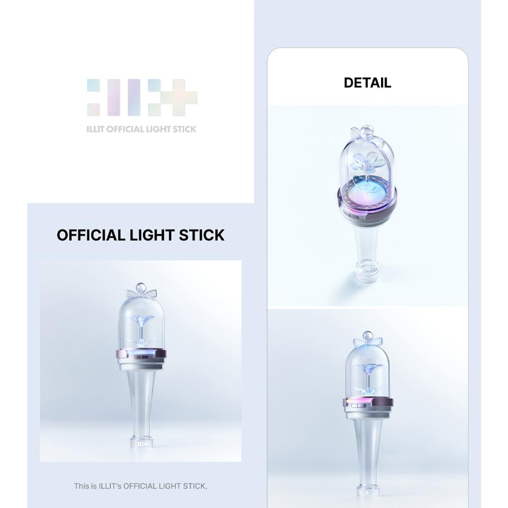 KPOP HEAVEN Illit lightstick parts set ready for quick assembly and customization.