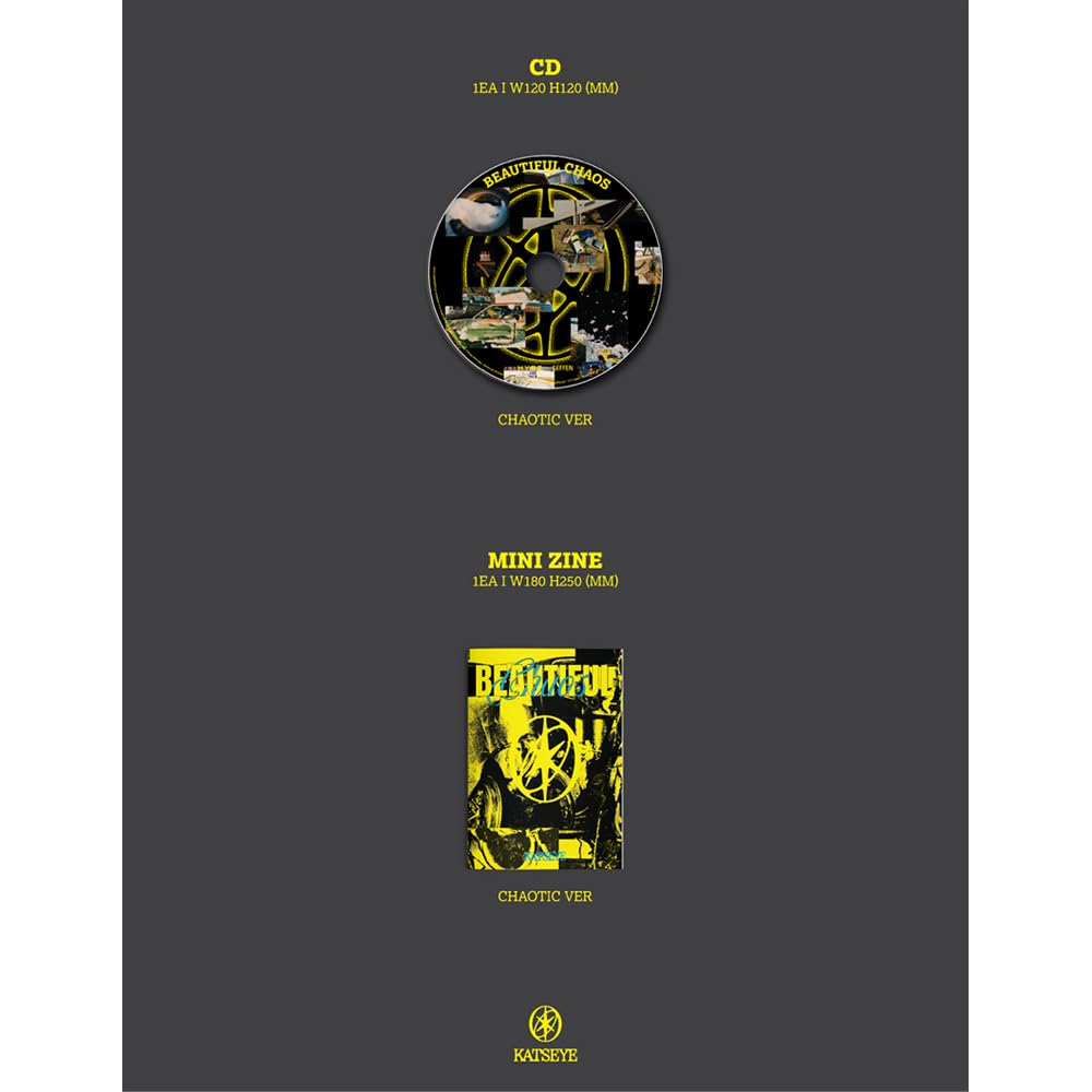 KPOP HEAVEN Katseye Beautiful Chaos folded poster, wall-ready art for fan spaces.
