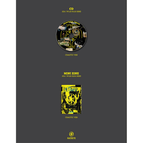 KPOP HEAVEN Katseye Beautiful Chaos folded poster, wall-ready art for fan spaces.