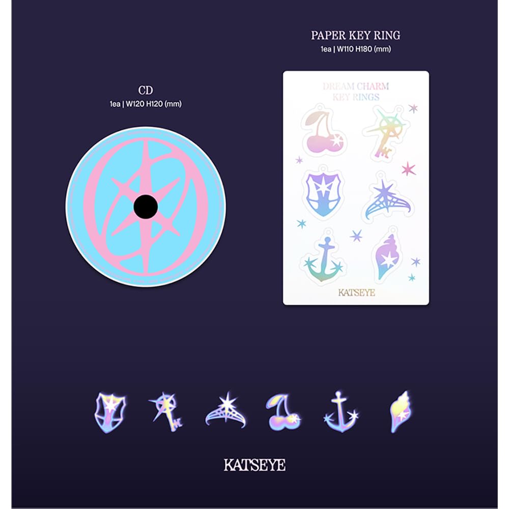 KPOP HEAVEN KatSeYe postcard set with six designs for sharing.