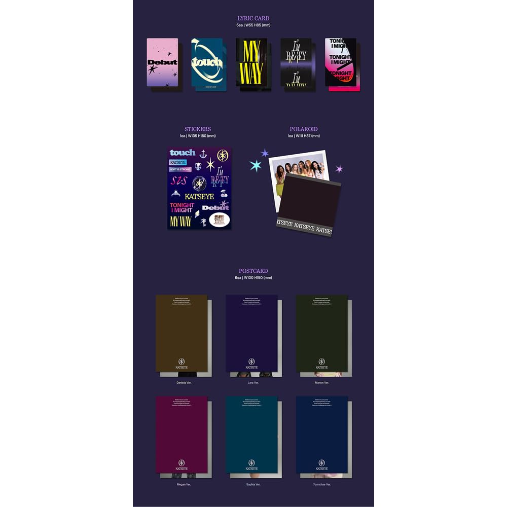 KPOP HEAVEN Katseye SoftVer folded poster for wall display