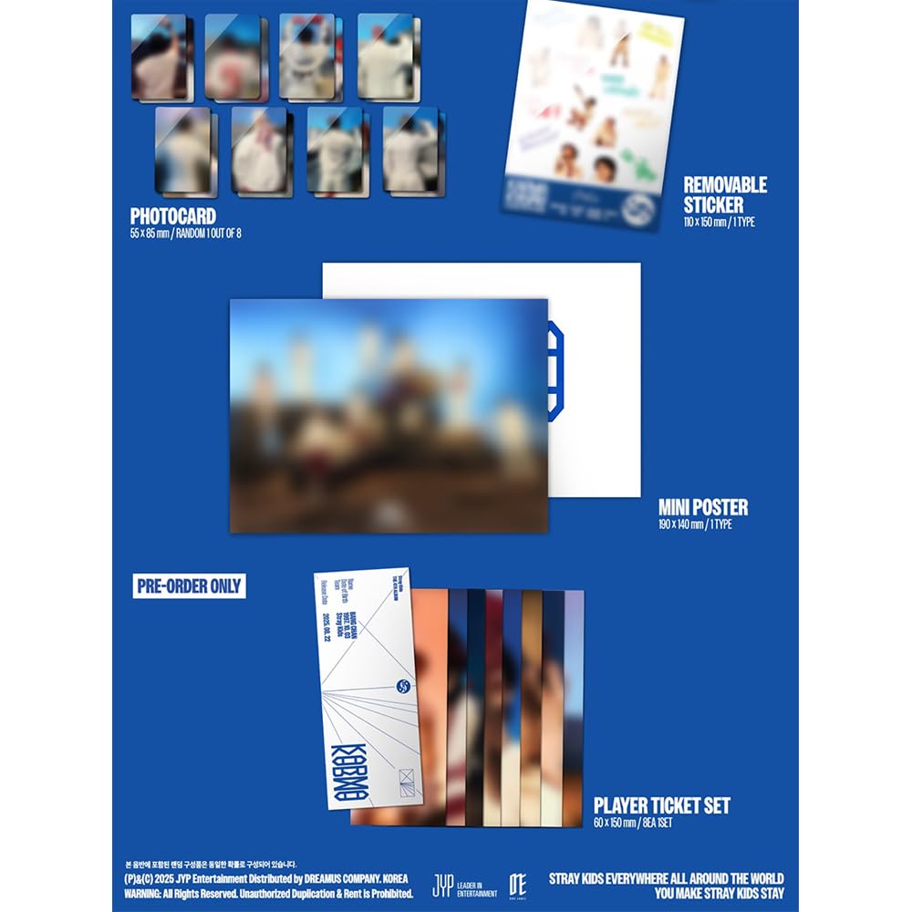 KPOP HEAVEN STRAY KIDS KARMA Ceremony Mini Poster, eye-catching decor for an organized shelf