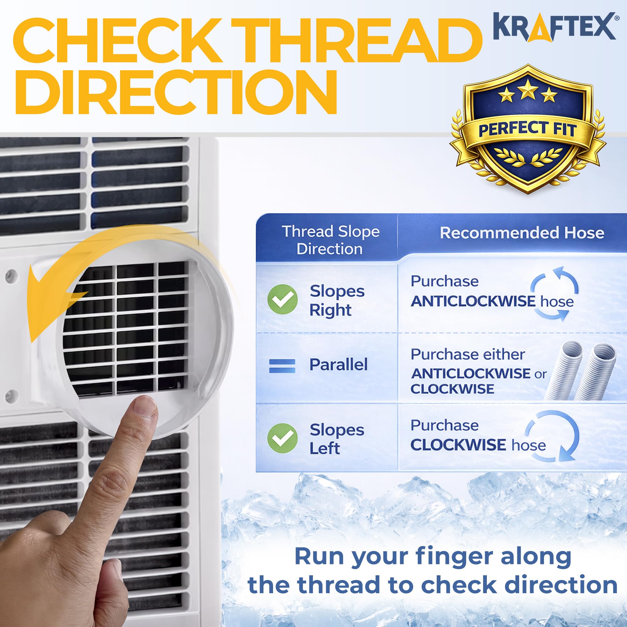 Kraftex hose in durable polypropylene construction for long-lasting use