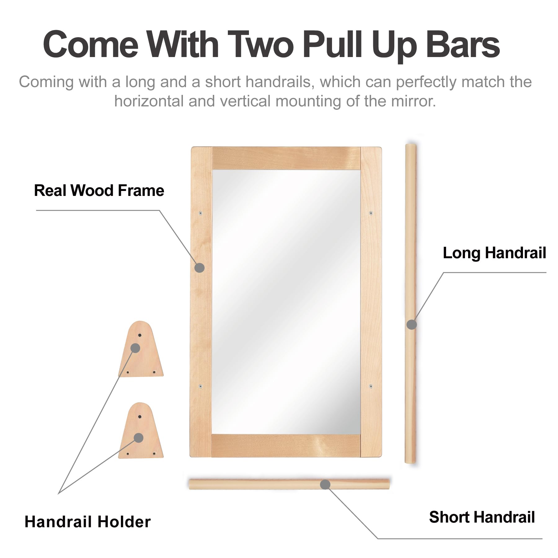 KRAND shatterproof acrylic mirror ensures safe reflections for infants