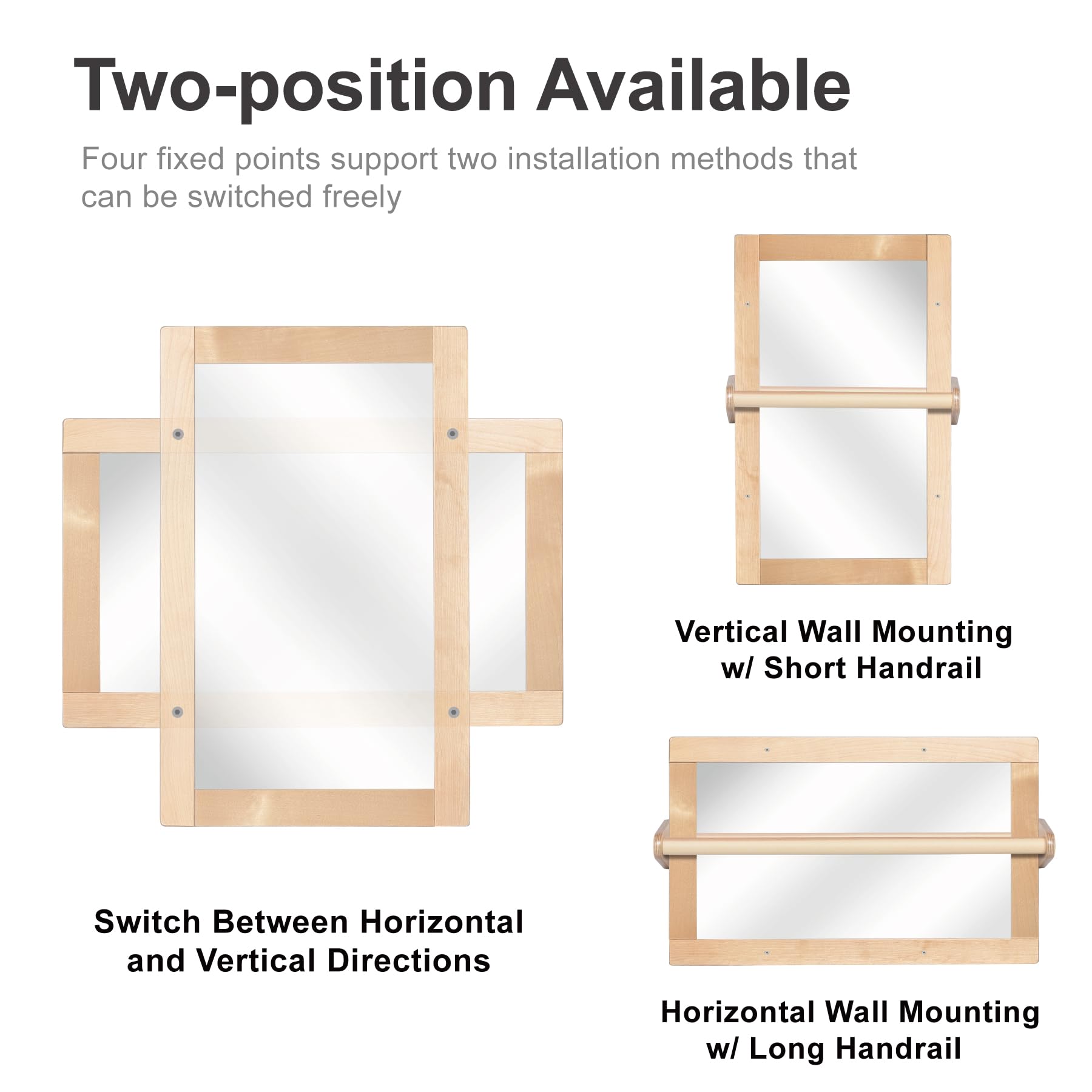 KRAND vertical mounting option to fit tight spaces