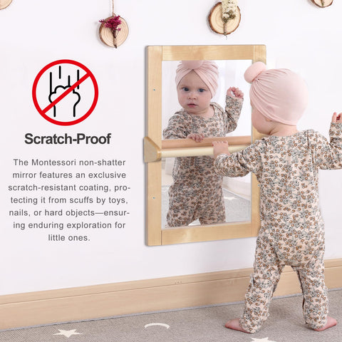 KRAND mirror with two pull-up bars for standing practice and coordination