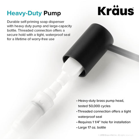 Kraus KSD-43MB reservoir top-refill design keeps the counter clean
