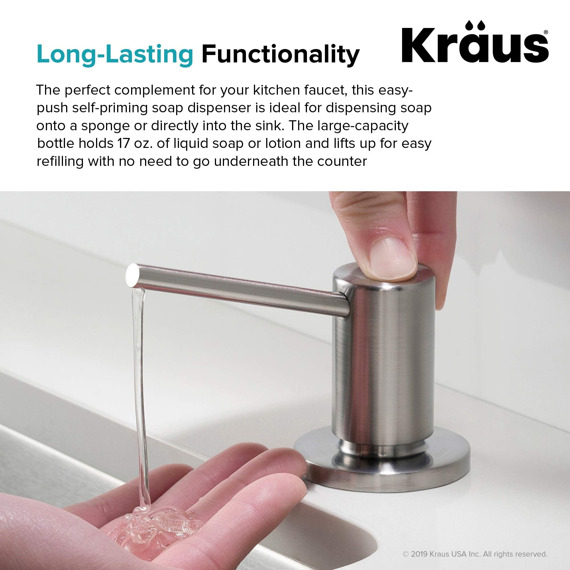 Kraus KSD-43SFS installation kit included for quick setup.