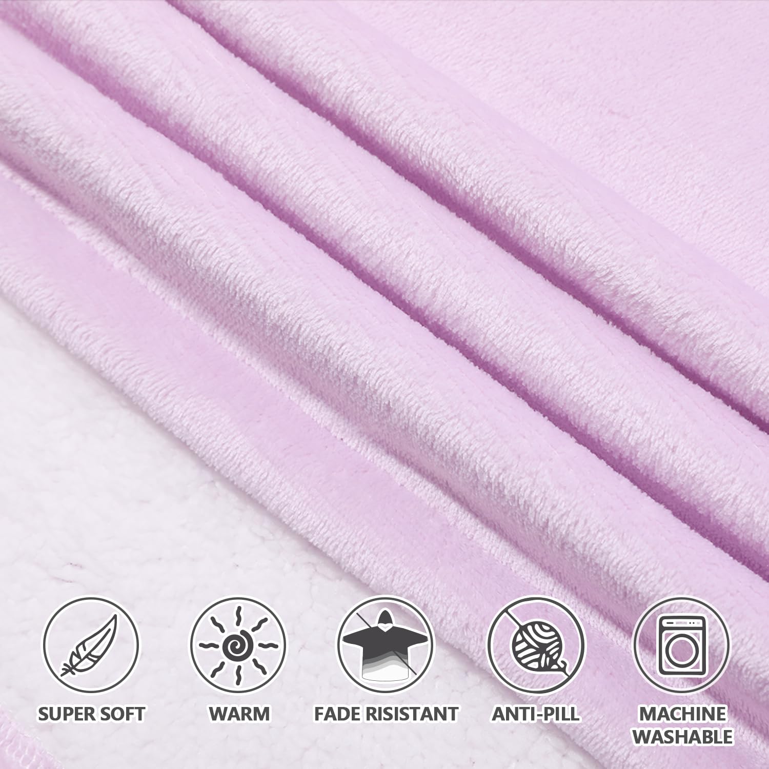 Krifey soft flannel fleece exterior with cozy sherpa lining