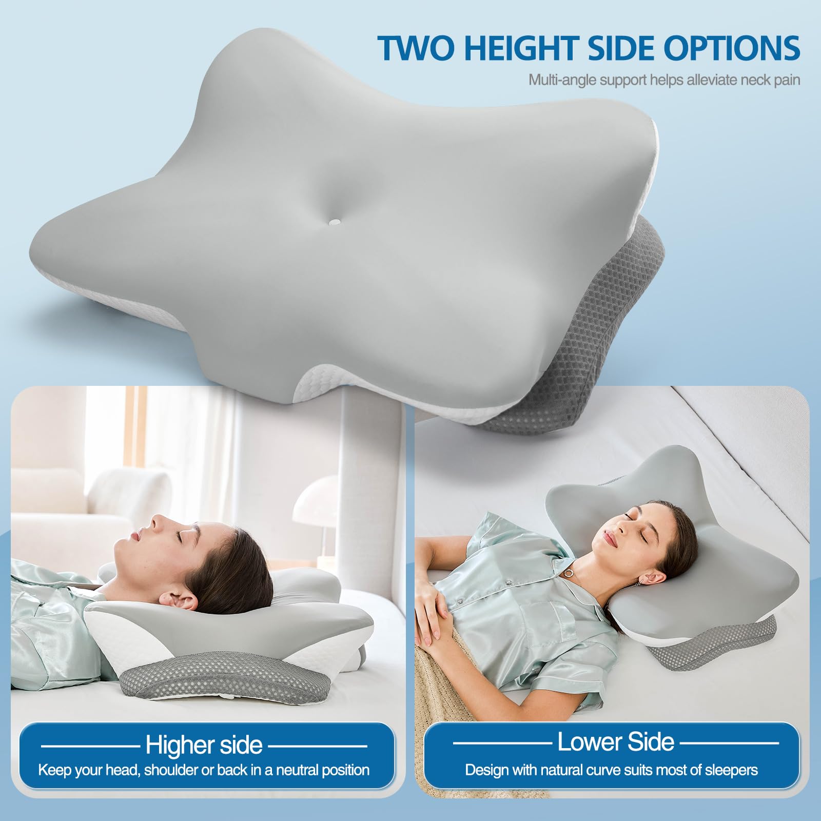 Krightlink contour-detail close-up demonstrates slow-rebound memory foam for steady support