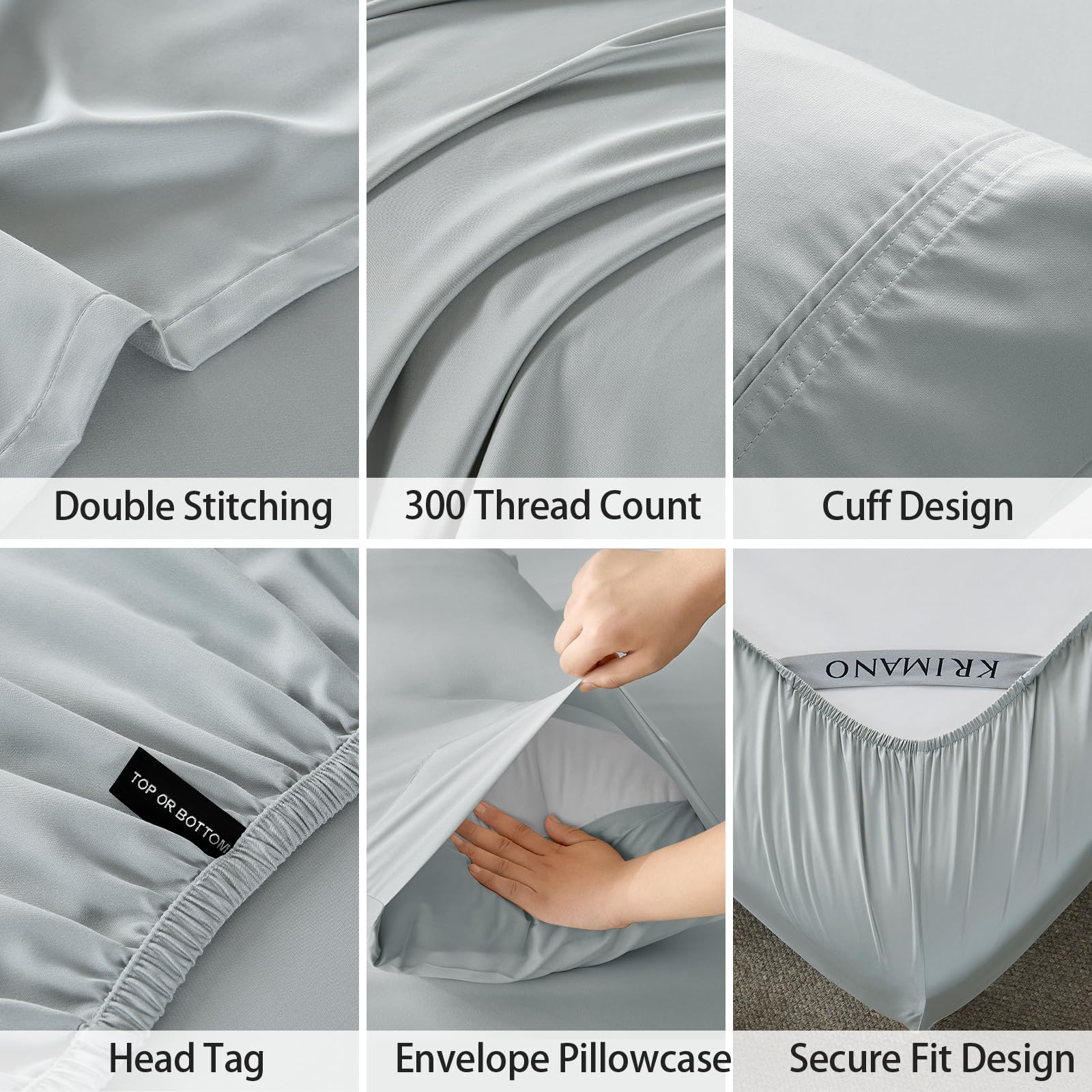 KRIMANO 360-degree elastic wrap for wrinkle-free mattress fit