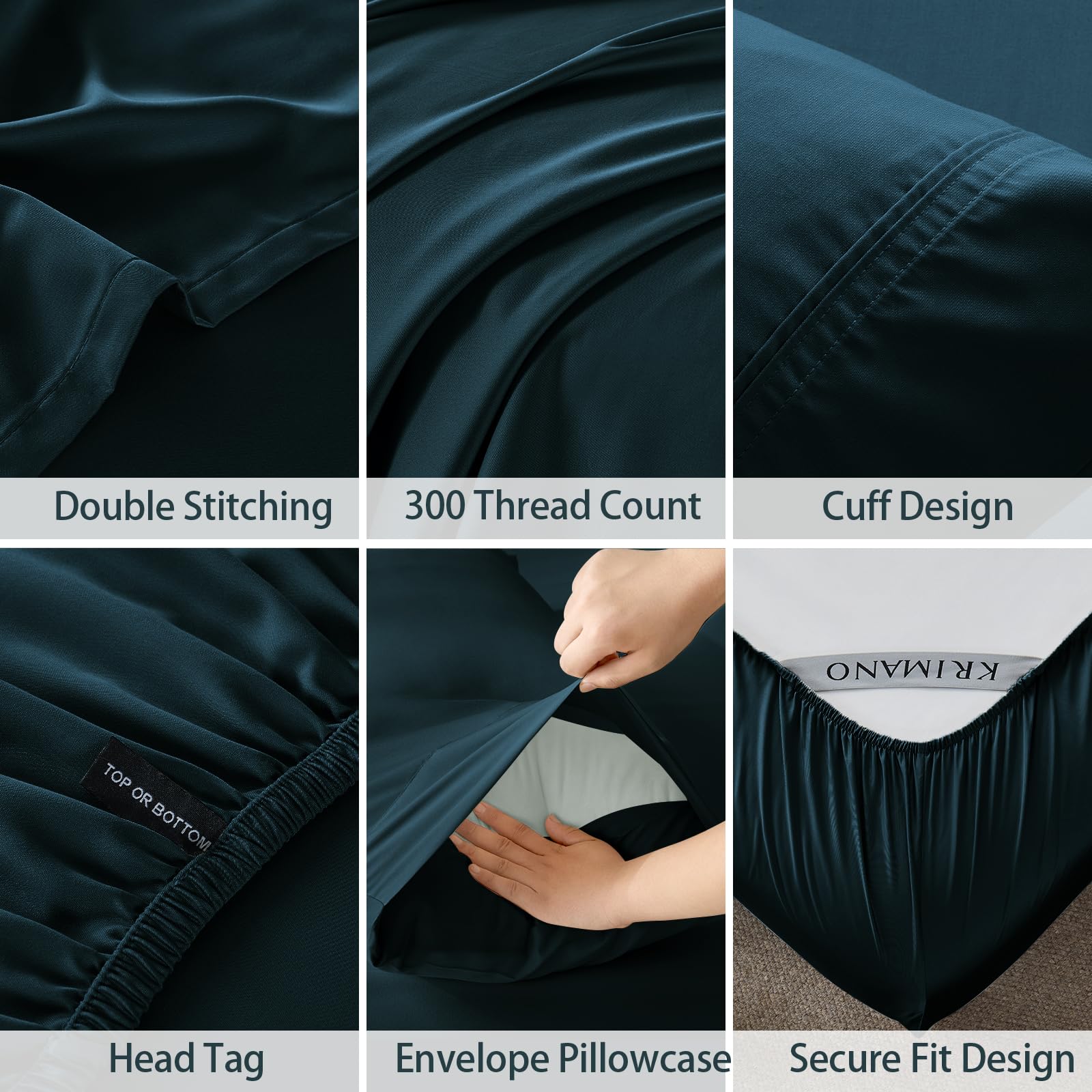 KRIMANO bamboo viscose weave detail highlighting breathable cooling feel.