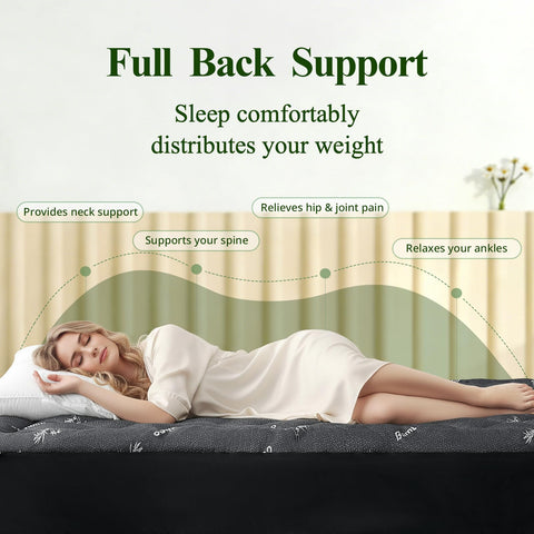 KRIMANO deep elastic pocket keeps topper secure all night