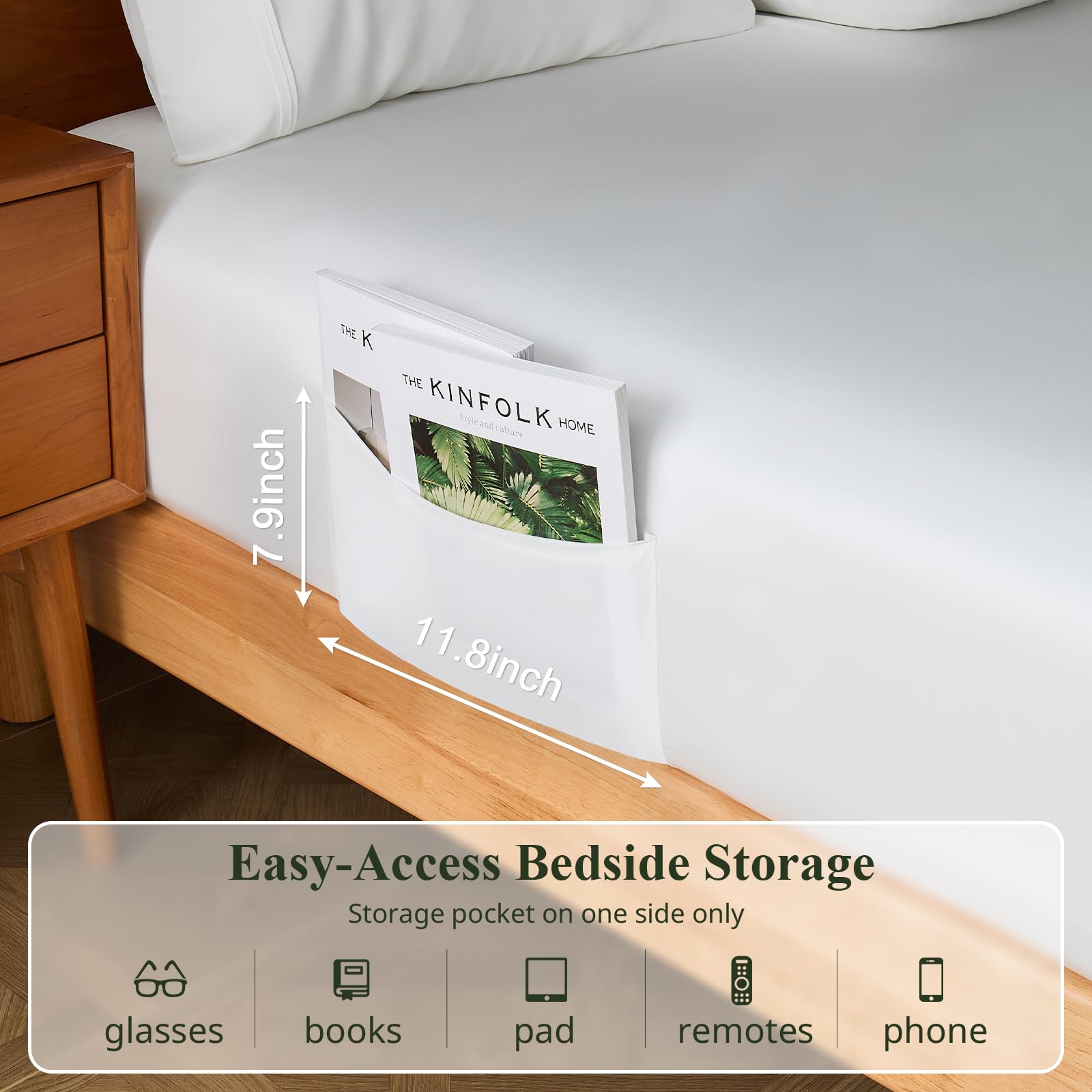 KRIMANO envelope pillowcases keep pillows in place for neat bedding.