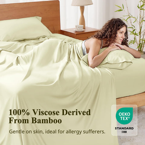 KRIMANO king size fitted sheet creme demonstrating secure 360 degree elastic fit
