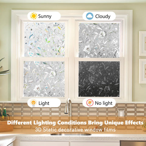 Kromapolis decorative glass film adds design flair without heavy curtains.