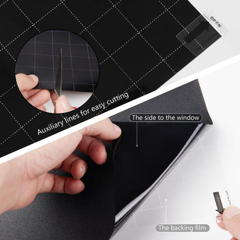 Kromapolis non-adhesive window film sticks via static cling for clean, mess-free installation.