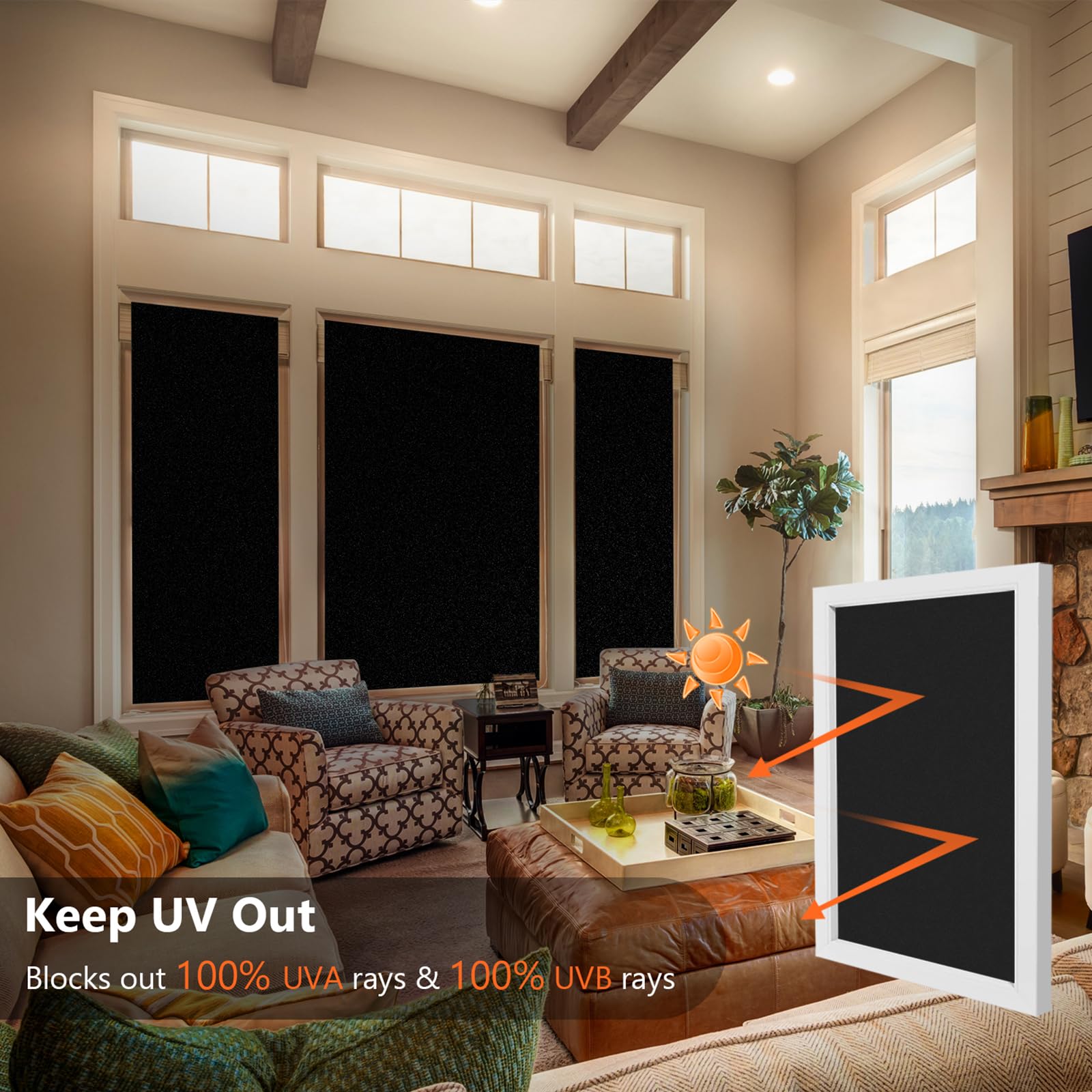 Kromapolis static cling window film enables easy removal with no residue.