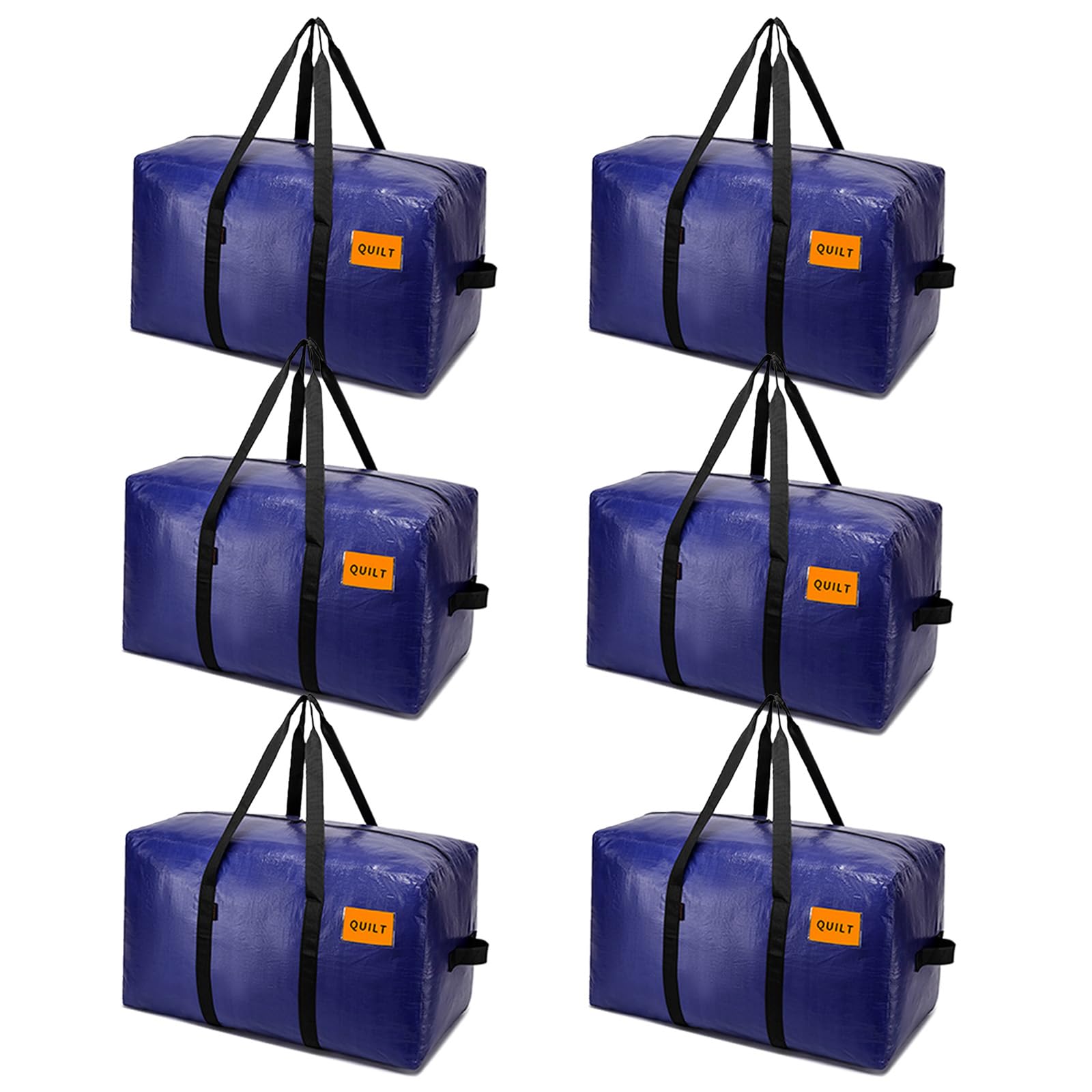 KRYSTY 6 Pack Moving Bags with extra-large capacity for bulky bedding and clothing.