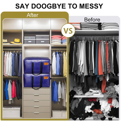 KRYSTY moving bags hold clothes on hangers without removal for easy reorganization.