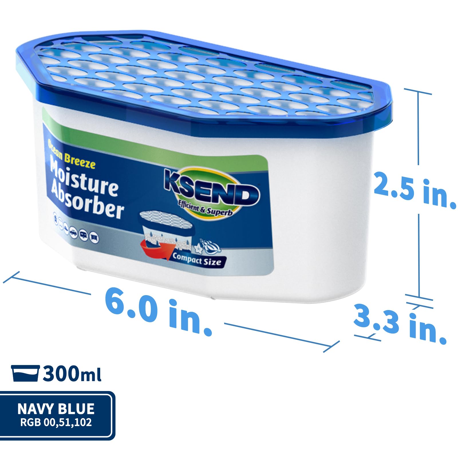 Ksend closet dehumidifier pack keeps shelves dry.