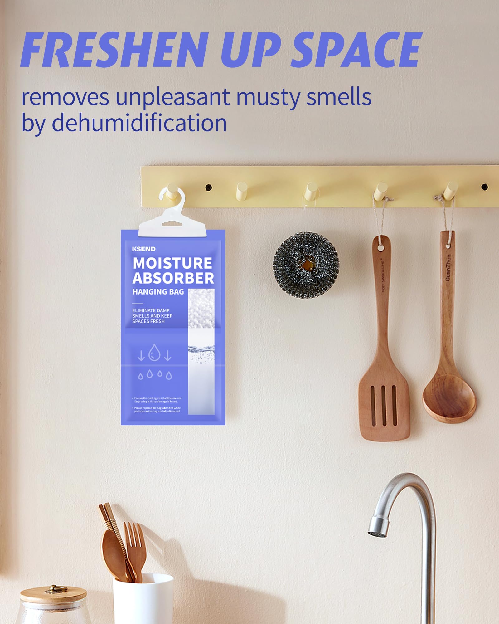 Ksend compact humidity bag in a kitchen for moisture control