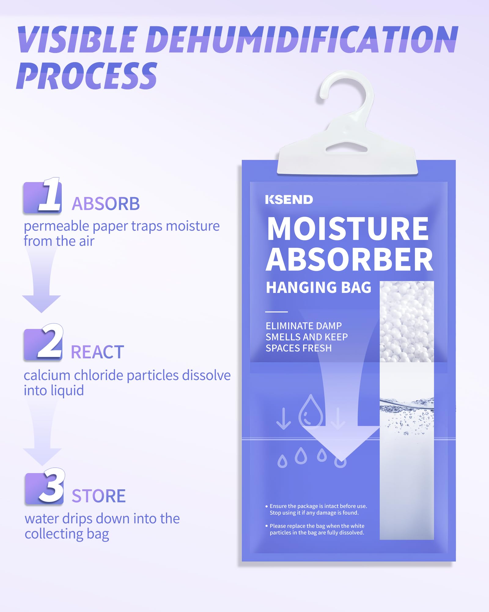 Ksend dehumidifier bag in a bathroom reducing dampness and odors