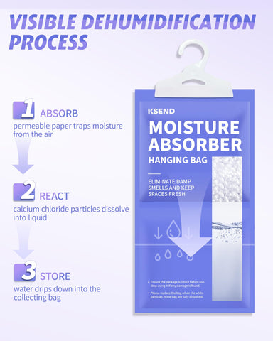 Ksend dehumidifier bag in a bathroom reducing dampness and odors