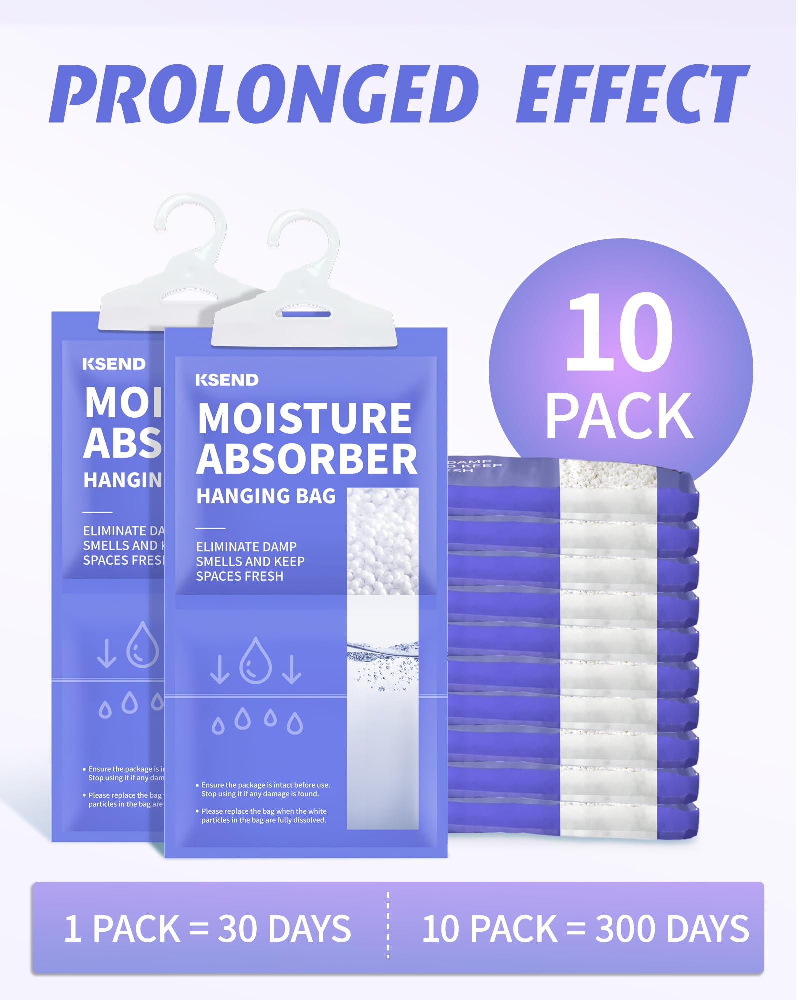 Ksend moisture absorber pack with sealed packaging to prevent leaks