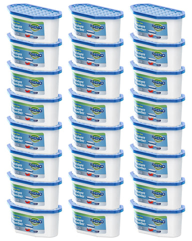 Ksend moisture absorbers 24-pack in blue box for closet humidity control