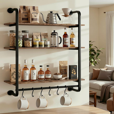 Kssiaz open-storage design supports books, decor, and everyday items.