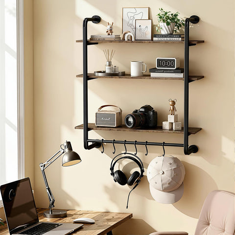 Kssiaz S-hooks keep mugs, towels, and tools within reach.