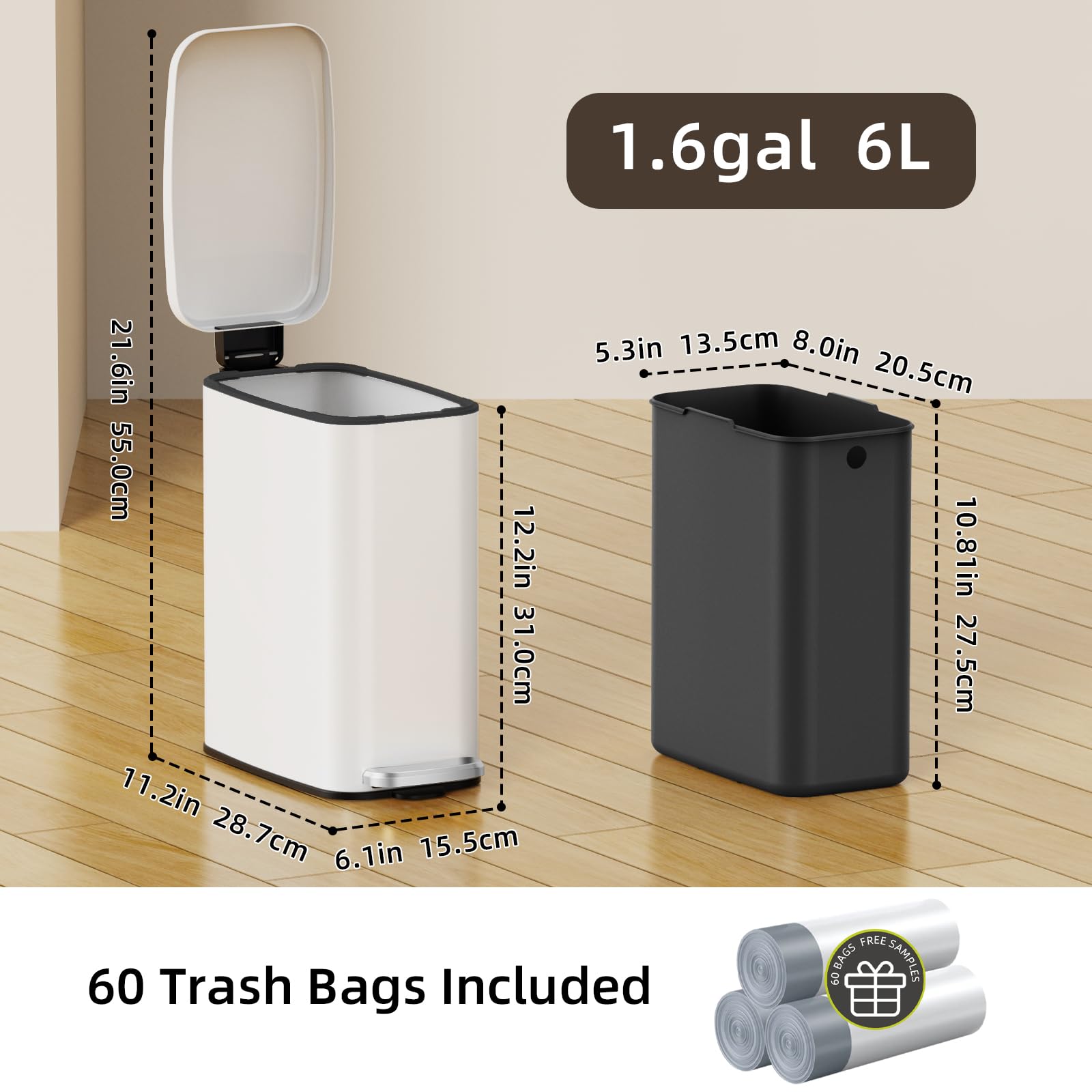 KSSKSS includes 60 drawstring bags for immediate use