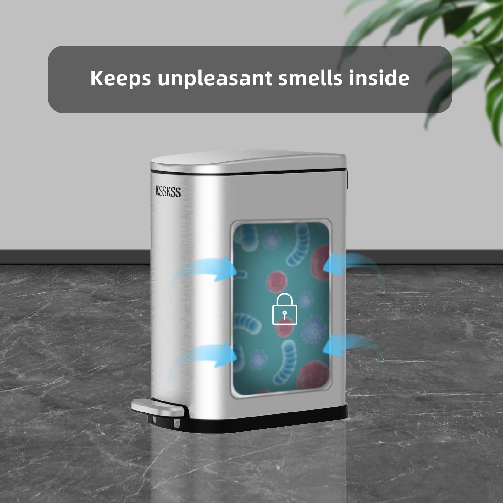 KSSKSS stainless steel finish is fingerprint resistant for a cleaner look