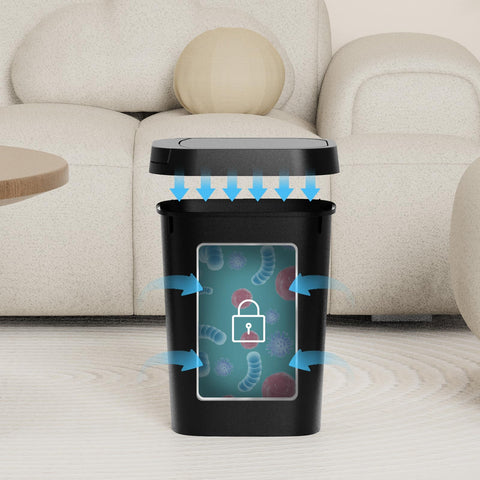 KSSKSS 10 liter trash bin suitable for kitchen, office, bedroom and bathroom use.