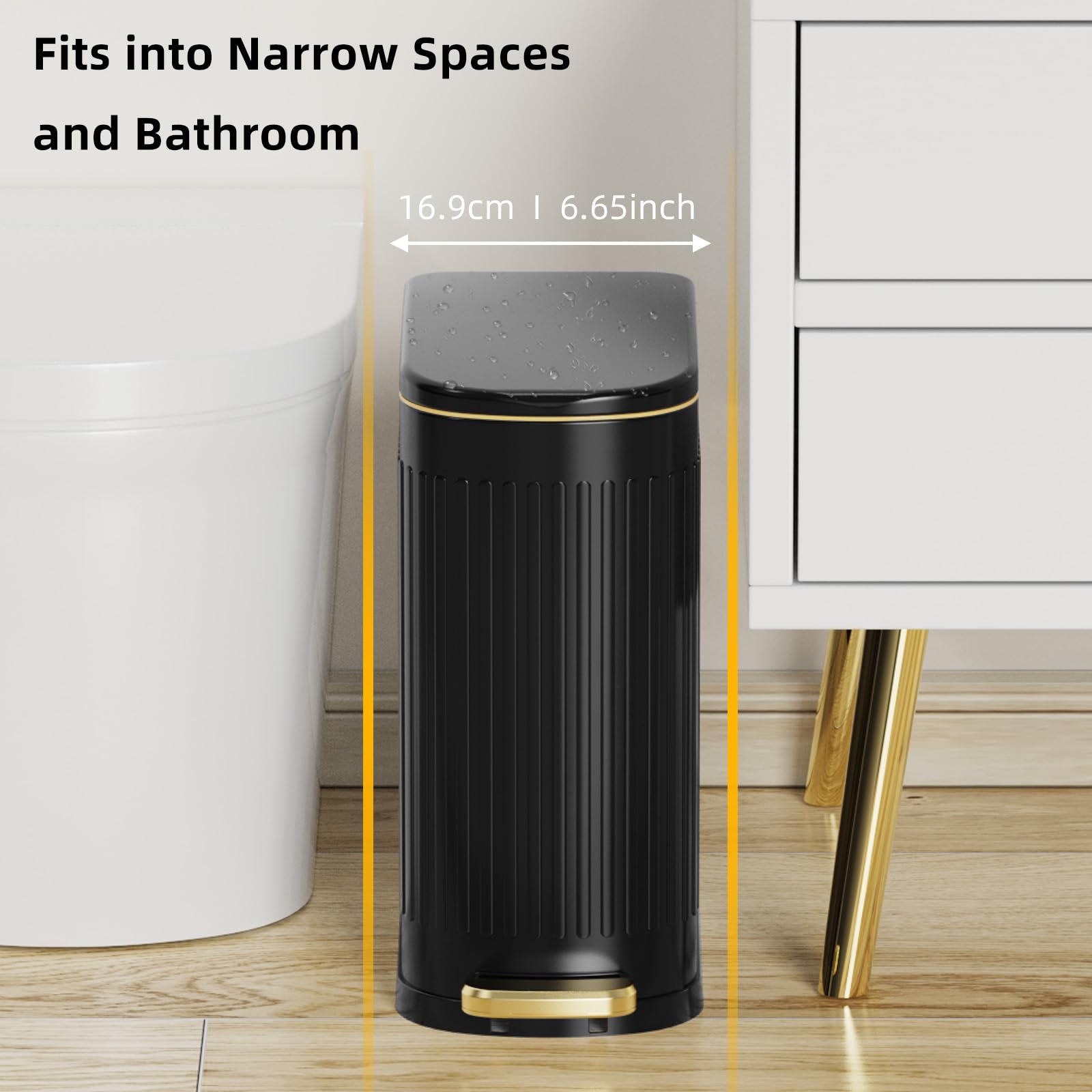 KSSKSS slim, compact design fits narrow spaces like under-sink areas.