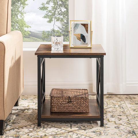 KSWIN end table with clean modern look fits industrial or contemporary interiors