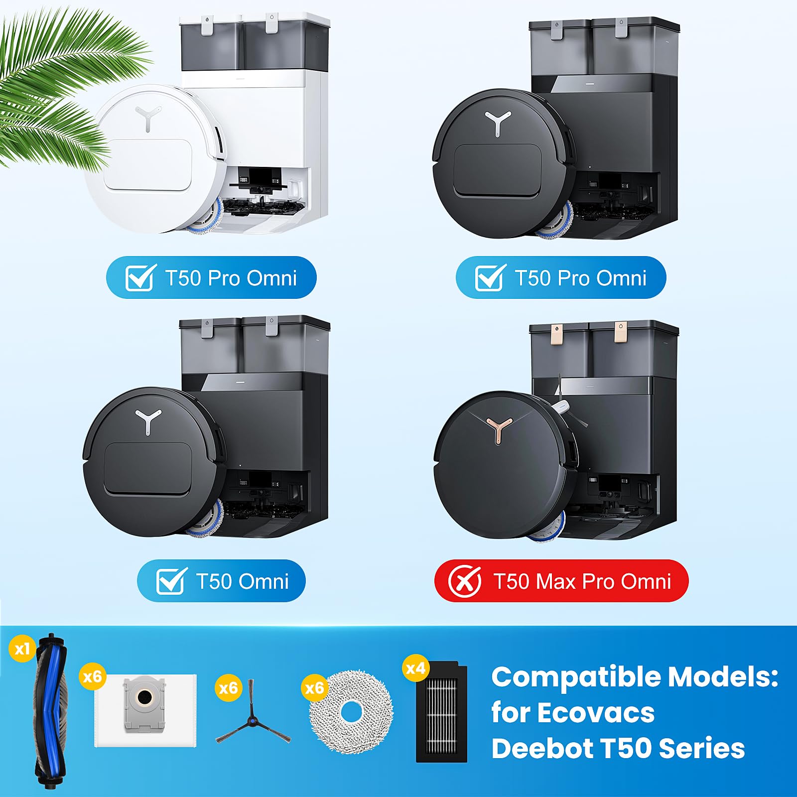 KTNAid Deebot T50 Pro Omni dust bags trap dust and odors