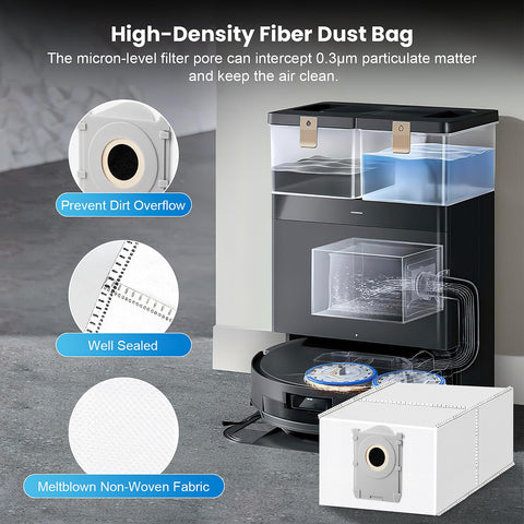 KTNAid Deebot T50 Pro Omni mop pads for gentle floor cleaning