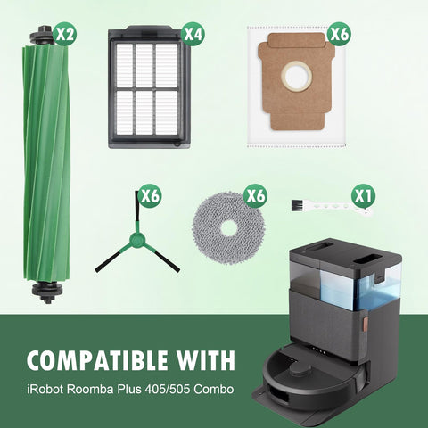 KTNAid Roomba Plus dust bags with secure sealing and reduced leaks.