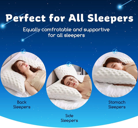 KUCEY shredded memory foam fill is breathable and temperature-friendly