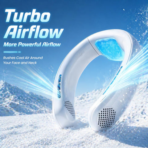 Kudar neck fan skin-contact cooling plate provides direct cooling where it matters most.