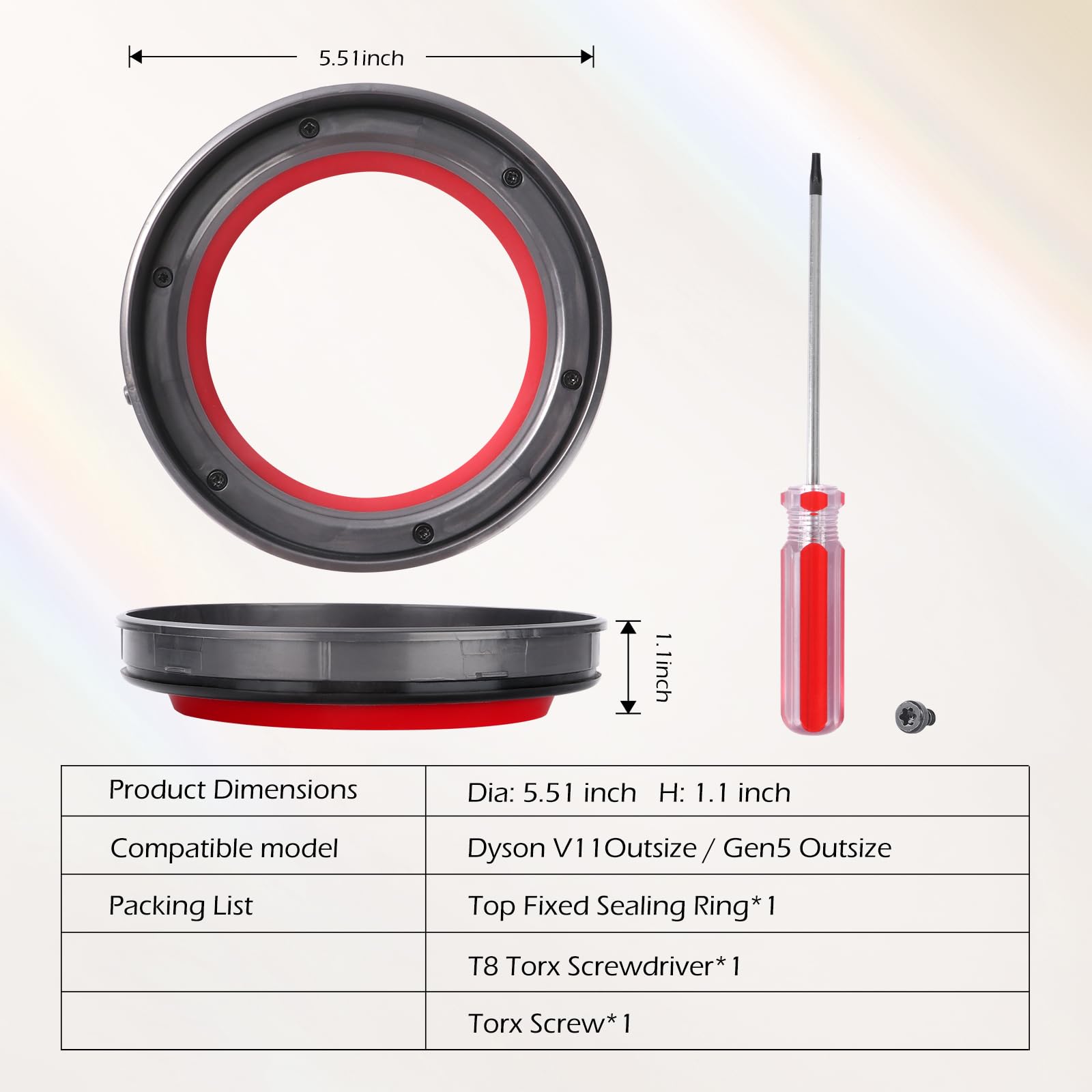 Kuflant durable seal for dust bin supports long-lasting Outsize use.