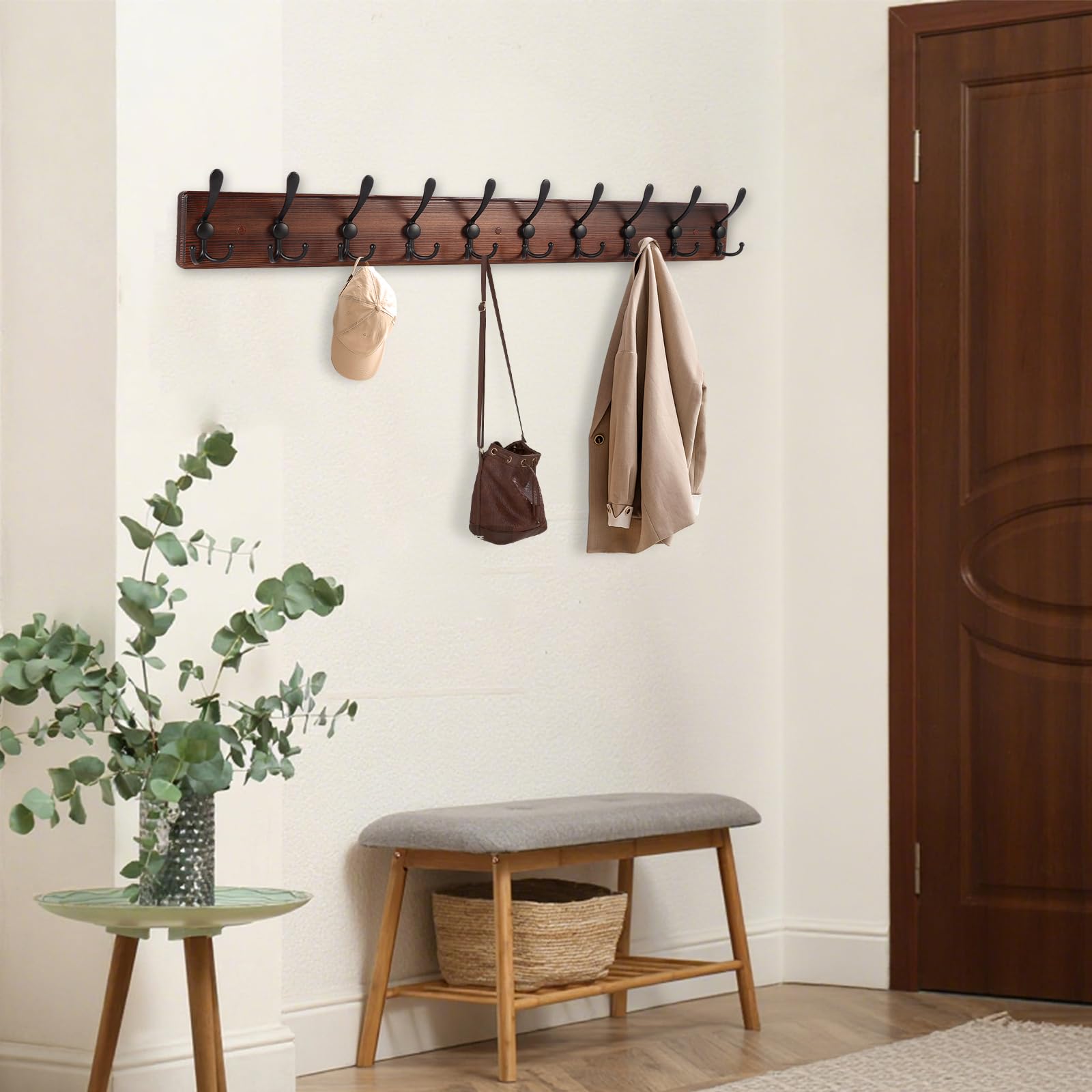 Kuhhome included hardware enables quick, secure wall installation.