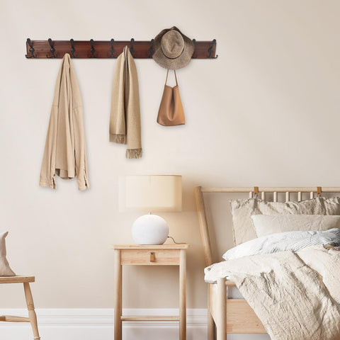 Kuhhome multi-purpose solution for coats, hats, bags and towels.