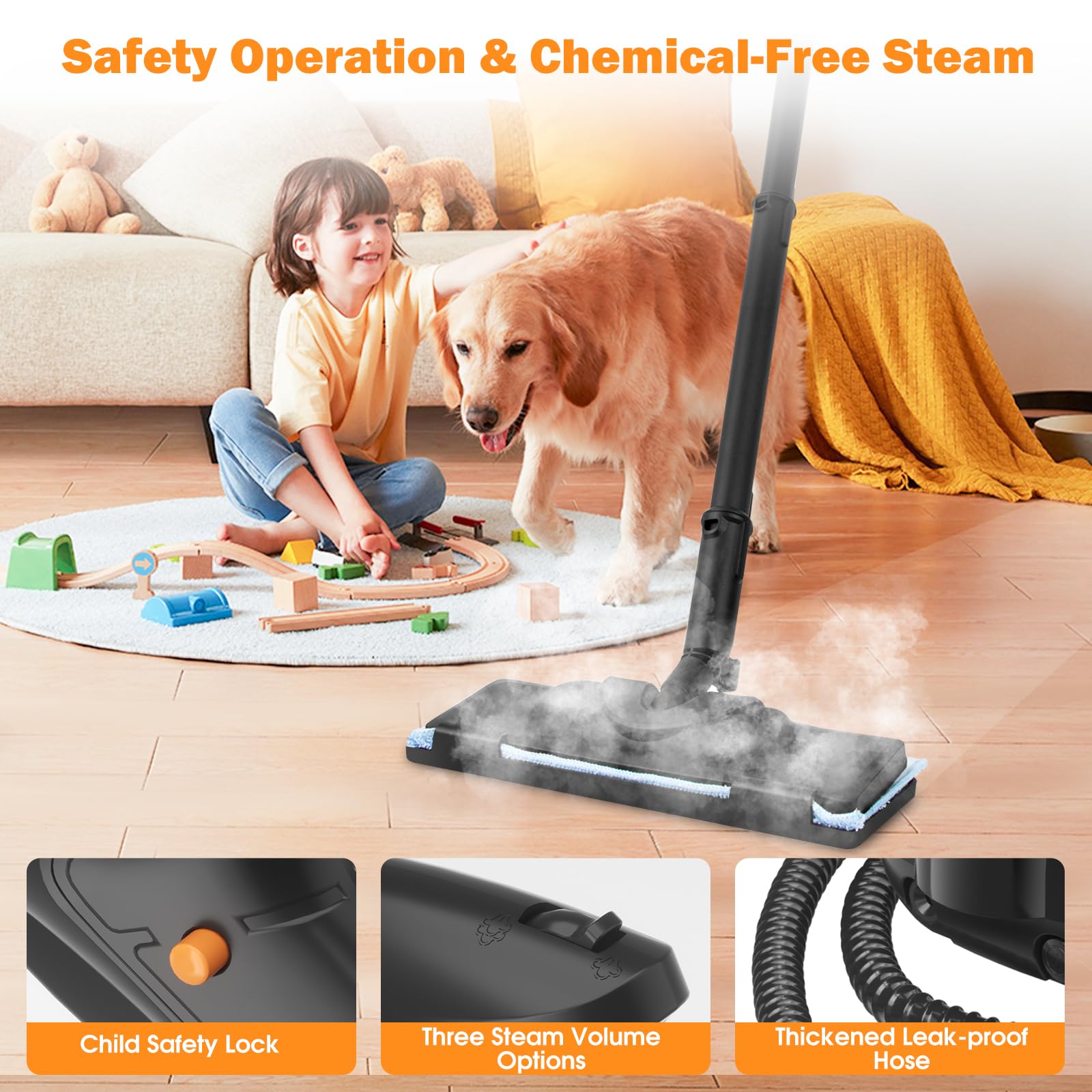 KUIKIBO comfy handle supports longer cleaning sessions