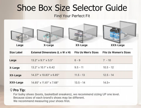 Kuject black shoe storage bin keeps sneakers tidy and accessible.